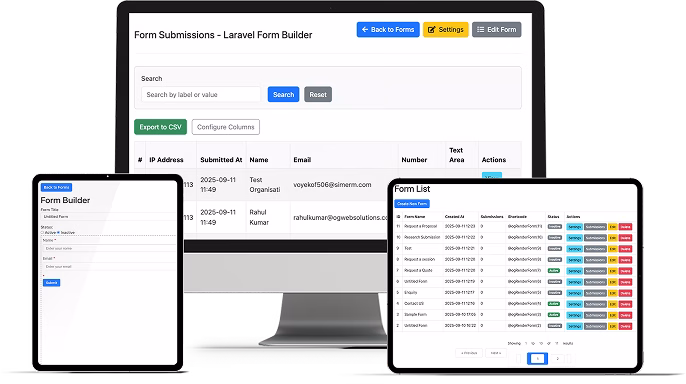 Open Source Laravel Form Builder