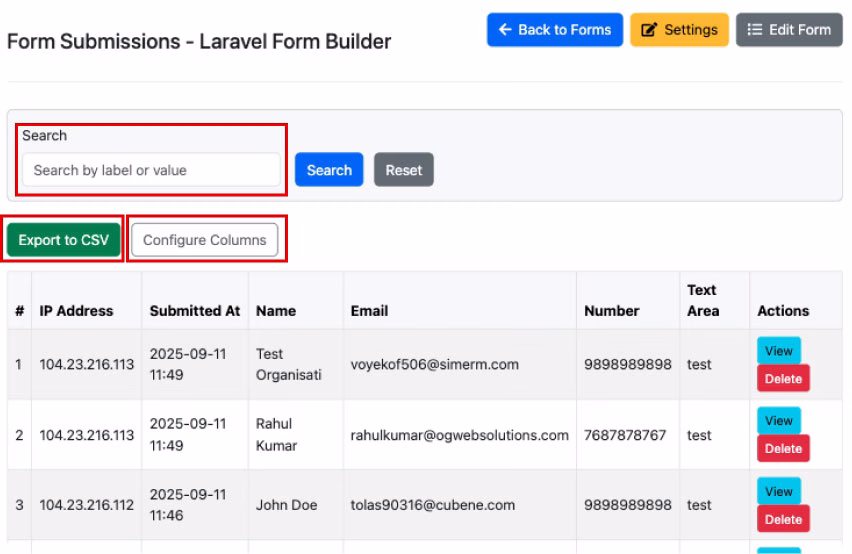 Step 7: Collect & Manage Submissions